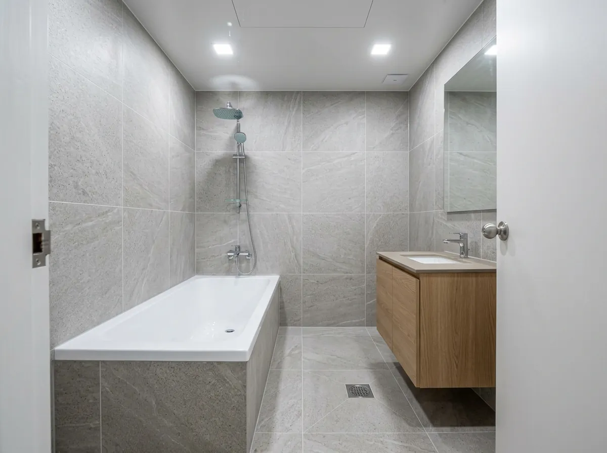 새로 꾸민 욕실 (예시 이미지)